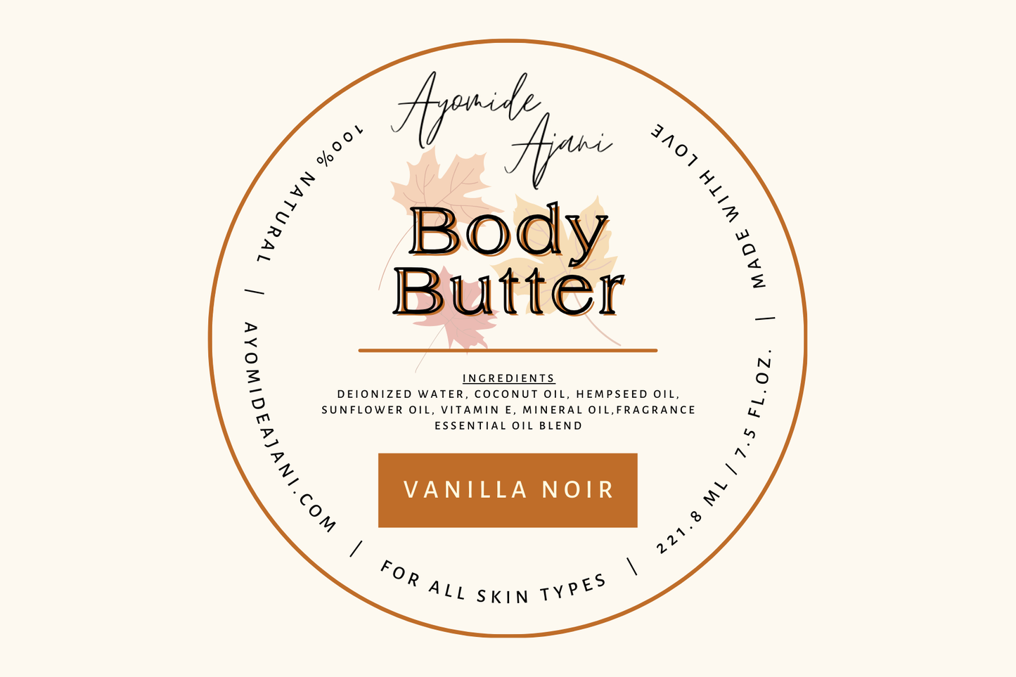 VANILLA NOIR - BODY BUTTER