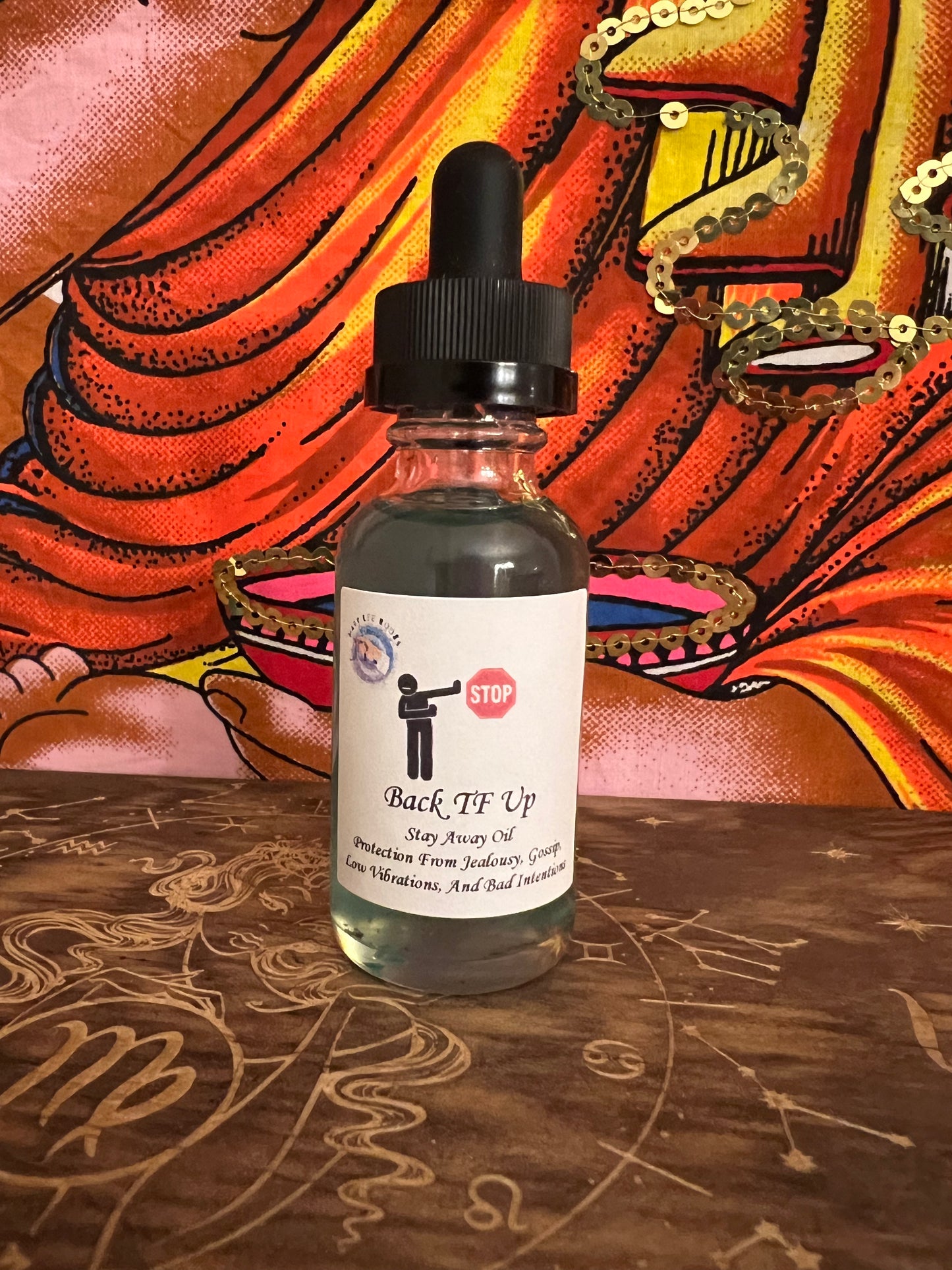 Back TF Up Oil | Keep Jealous and Envious People Way | Keep My Name Out Ya Mouth | Protection From Gossip | Protection From Evil Eye