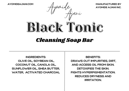 BLACK TONIC - CLEANSING SOAP BAR