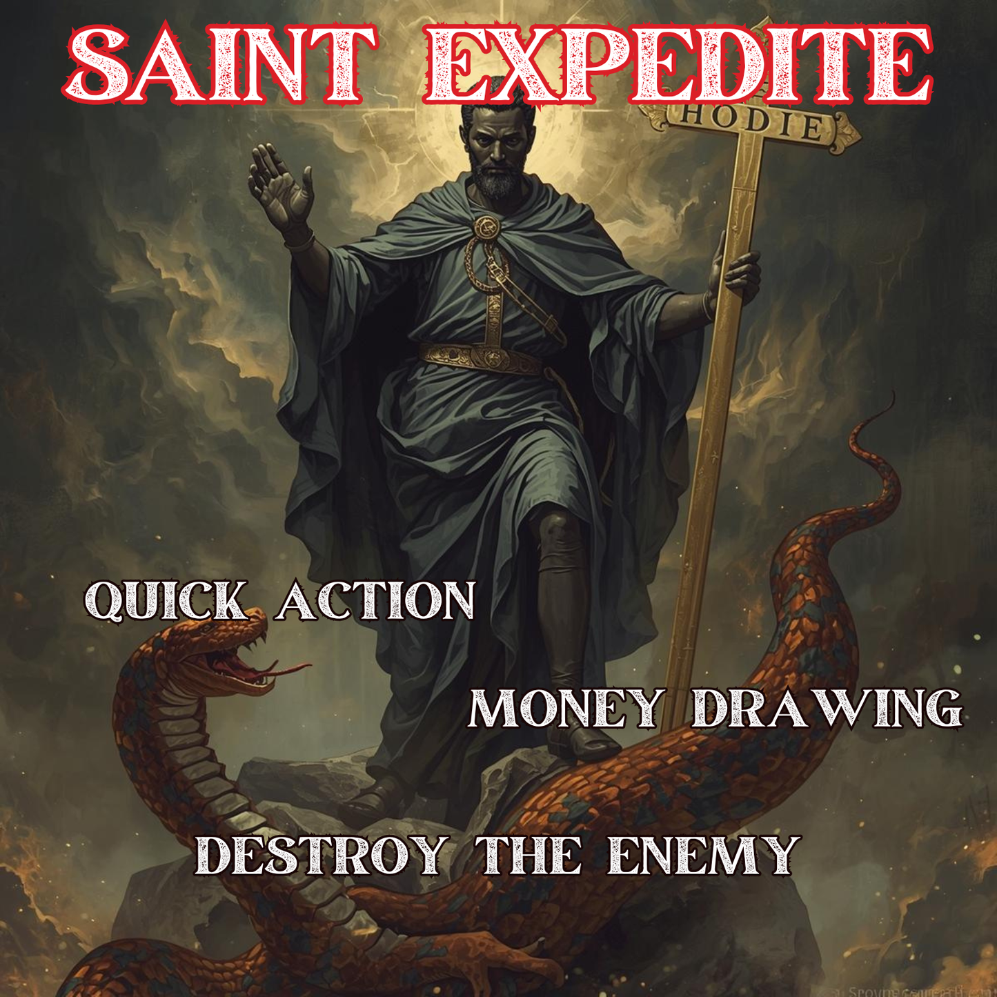 St. Expedite Workin’ - Money, Quick Actions, Manifestations - Candle Service